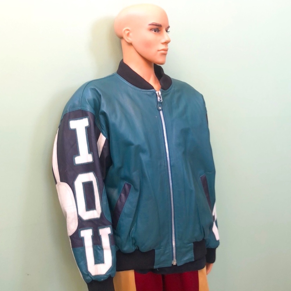 Vintage IOU Bomber Style Jacket Size XL
